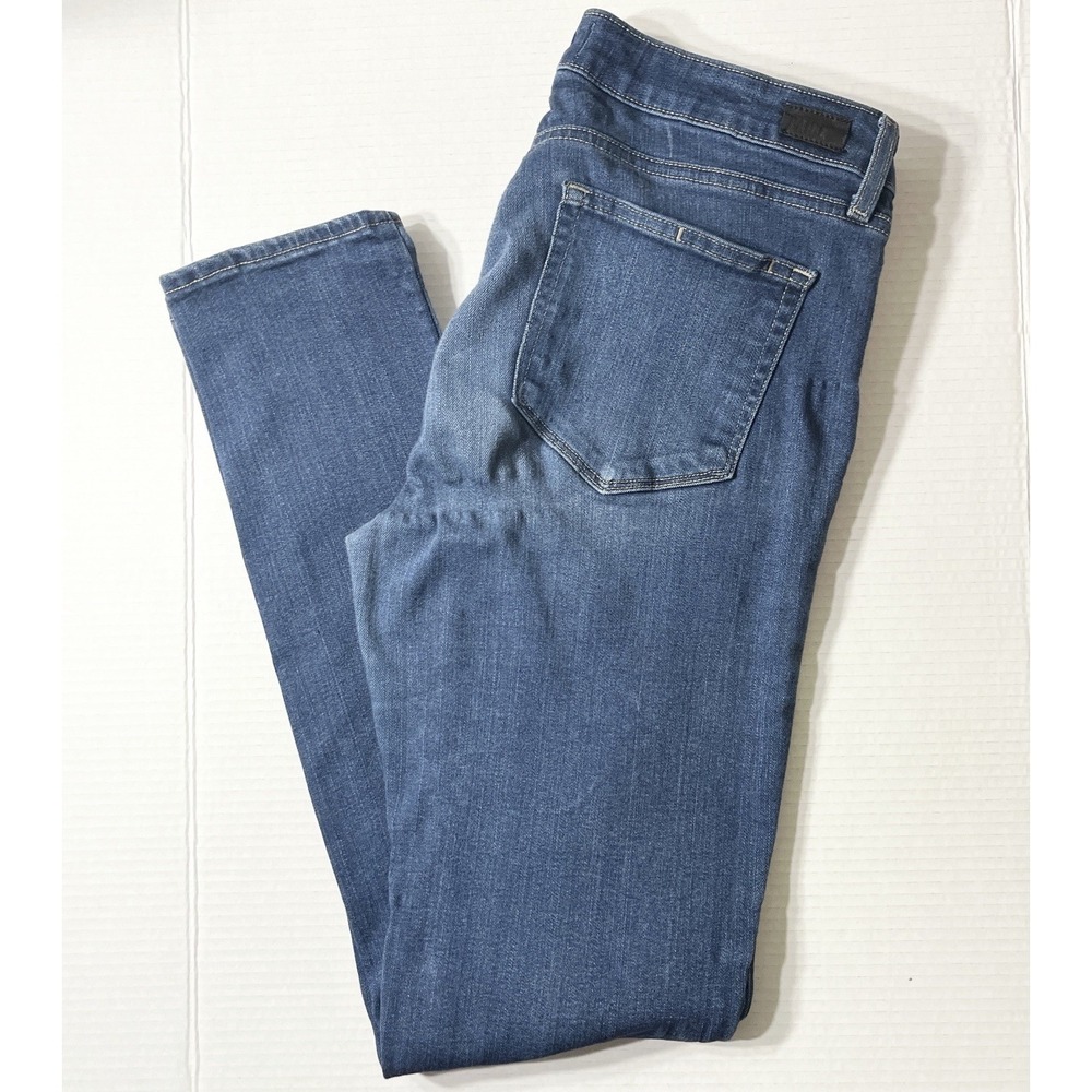 Paige Jeans Women's 30 Blue Skyline Skinny Fit Stretch Luxury Y2K Aesthetic